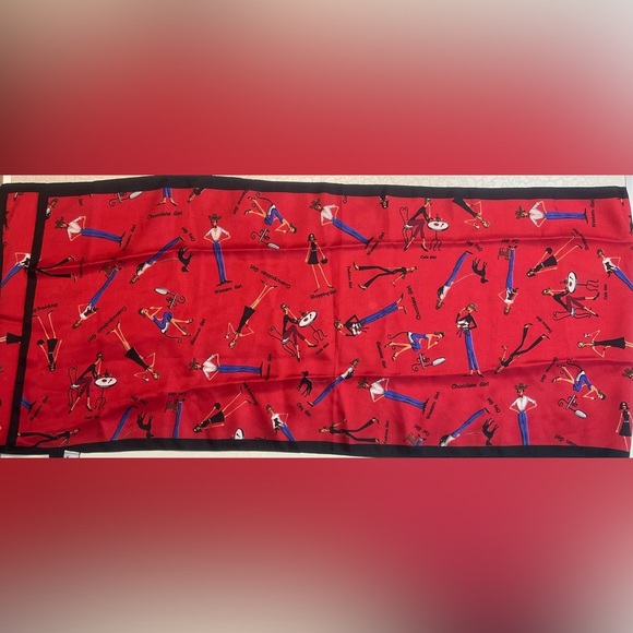 The Girls | ladies, made in Italy, silk scarf. - Picture 3 of 16